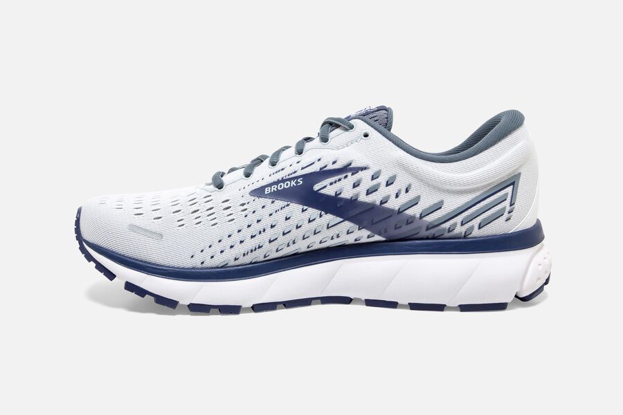 Brooks Ghost 13 Road Loopschoenen Heren - Wit/Blauw - 351760NZI